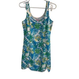 Lilly Pultizer Dress Women's M Sleeveless Shift Sweet and Sour‎